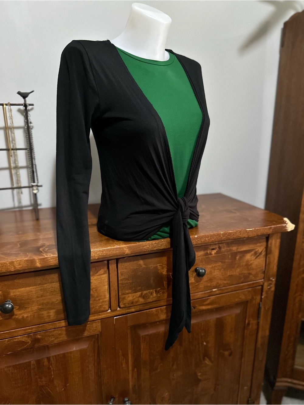 Parasuco Denim Legend Tie Front Wrap Top Medium